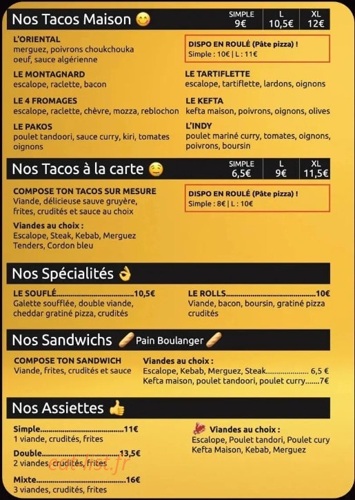 Le BW — carte page 1