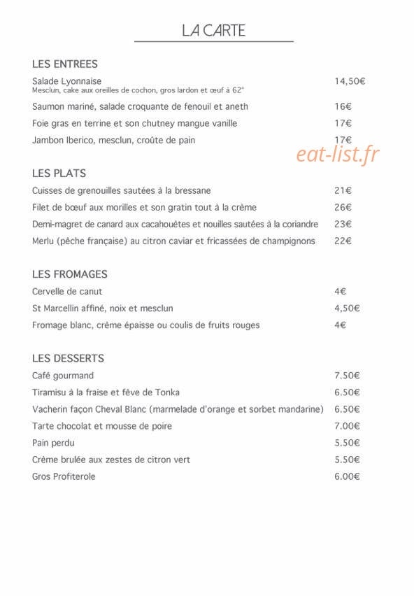 Le Cheval Blanc — carte page 2