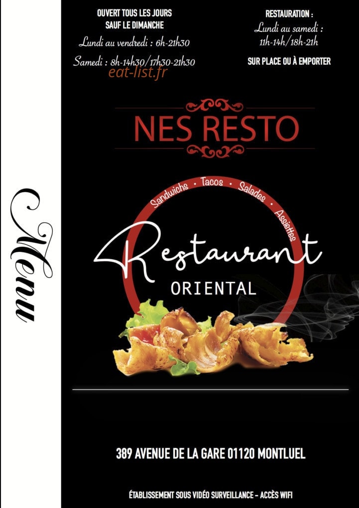Nes-Resto — carte page 1