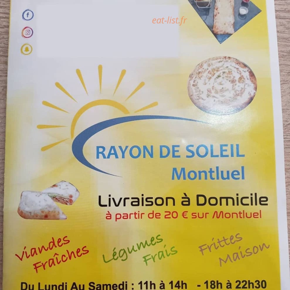 Rayon de Soleil — carte page 1