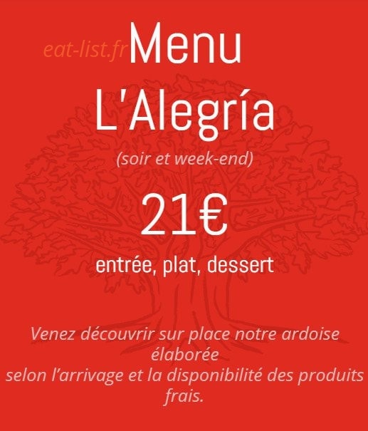 L'Alegría — carte page 2