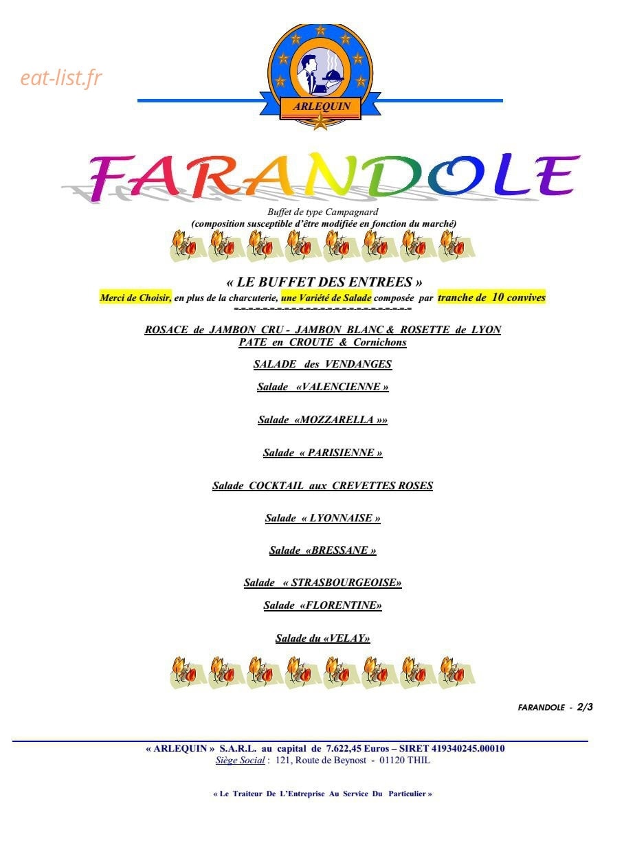 Arlequin — carte page 7