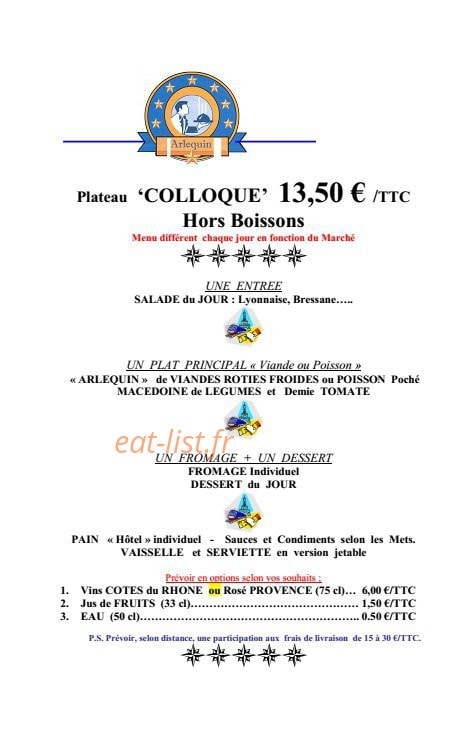 Arlequin — carte page 3