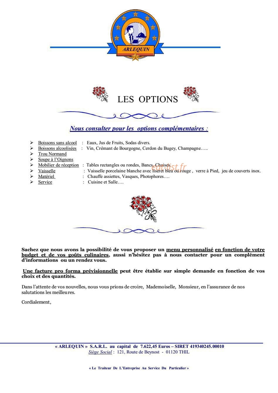 Arlequin — carte page 18