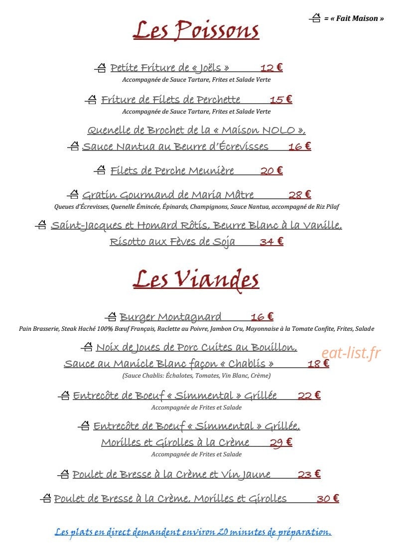 Belle Rive — carte page 2