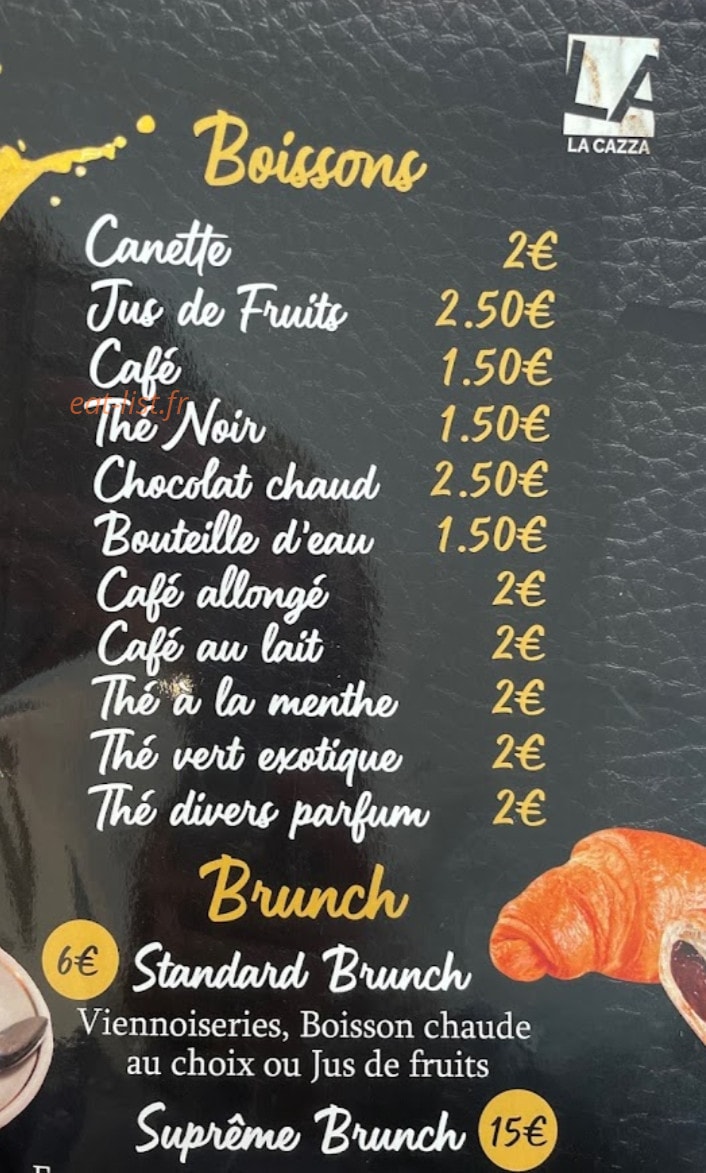 La Cazza — carte page 2