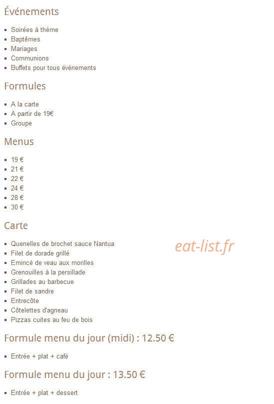 Restaurant Durdu — carte page 1