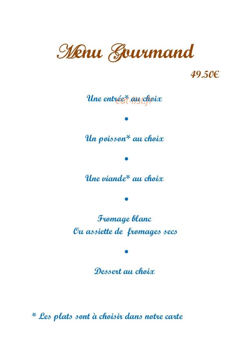 Chez Sylvain et Sylvie — carte page 3