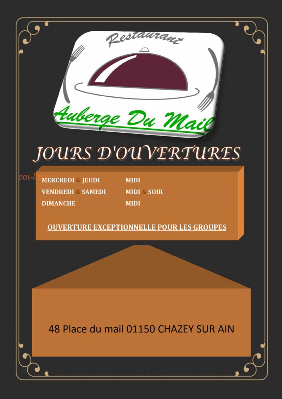 Auberge du Mail — carte page 8