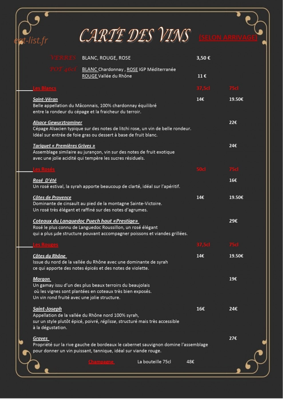 Auberge du Mail — carte page 7