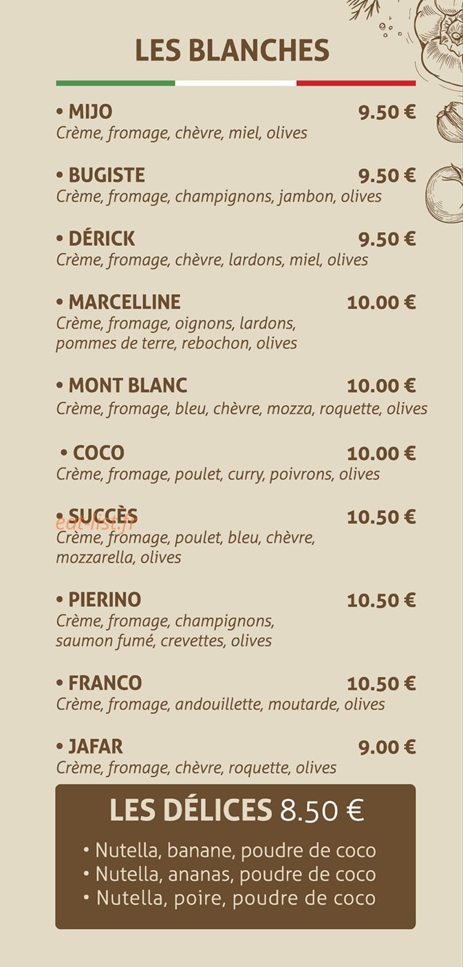 Pizza Paladino — carte page 5