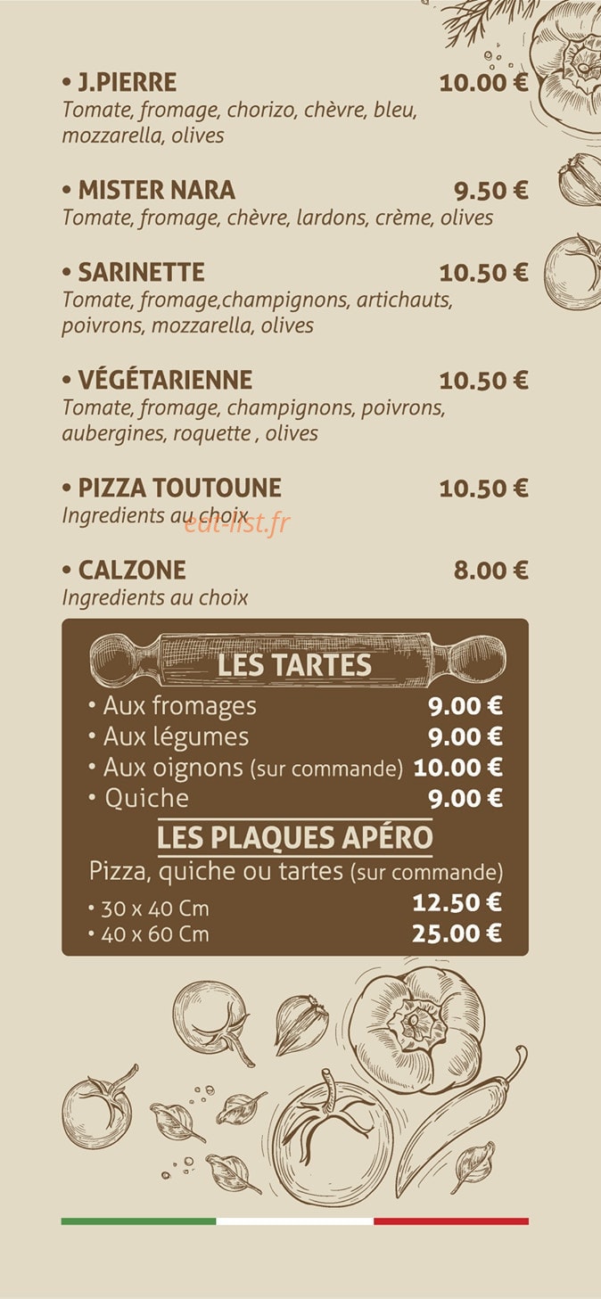 Pizza Paladino — carte page 4