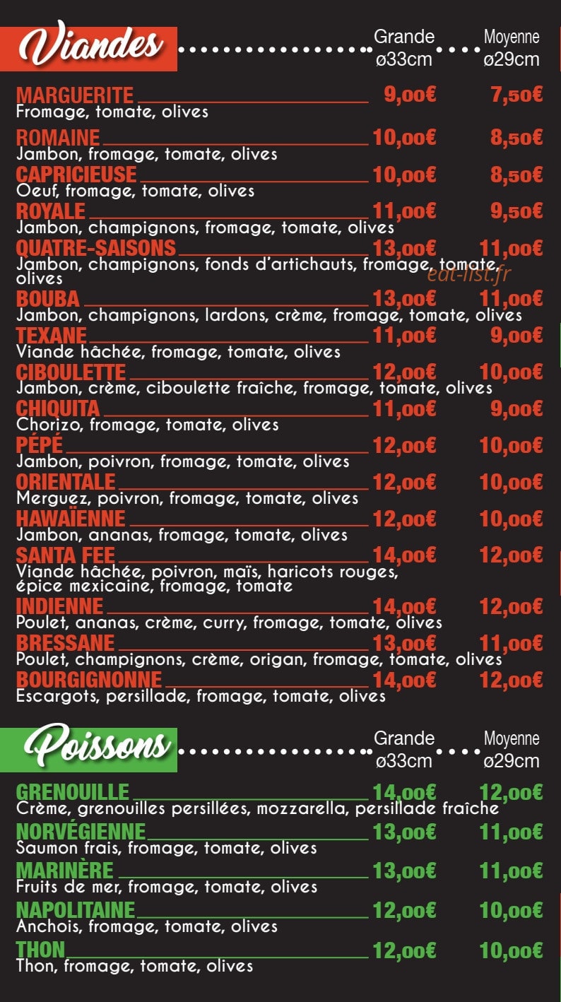 Pizza Volo — carte page 3