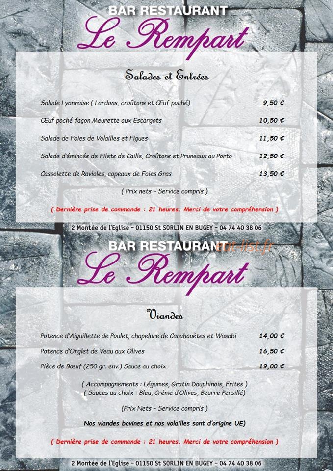 Le Rempart — carte page 1