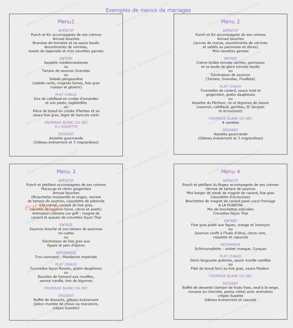Restaurant les Halles — carte page 6