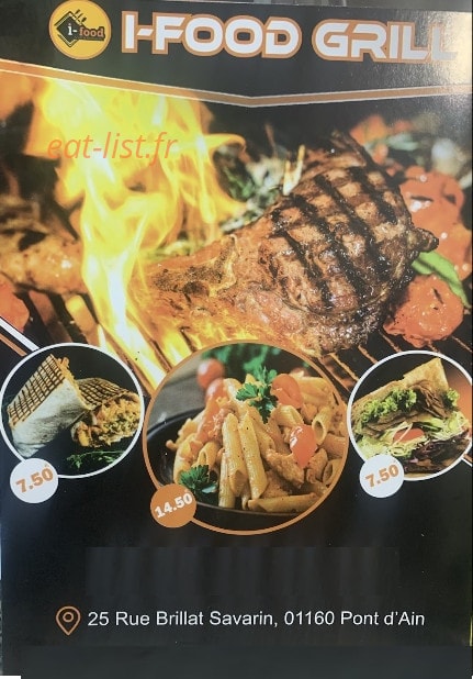 I-food — carte page 1