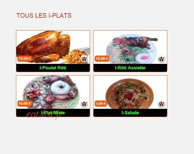 I-food — carte page 2