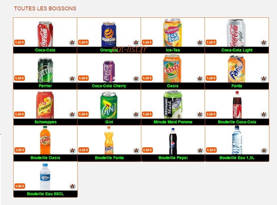I-food — carte page 4