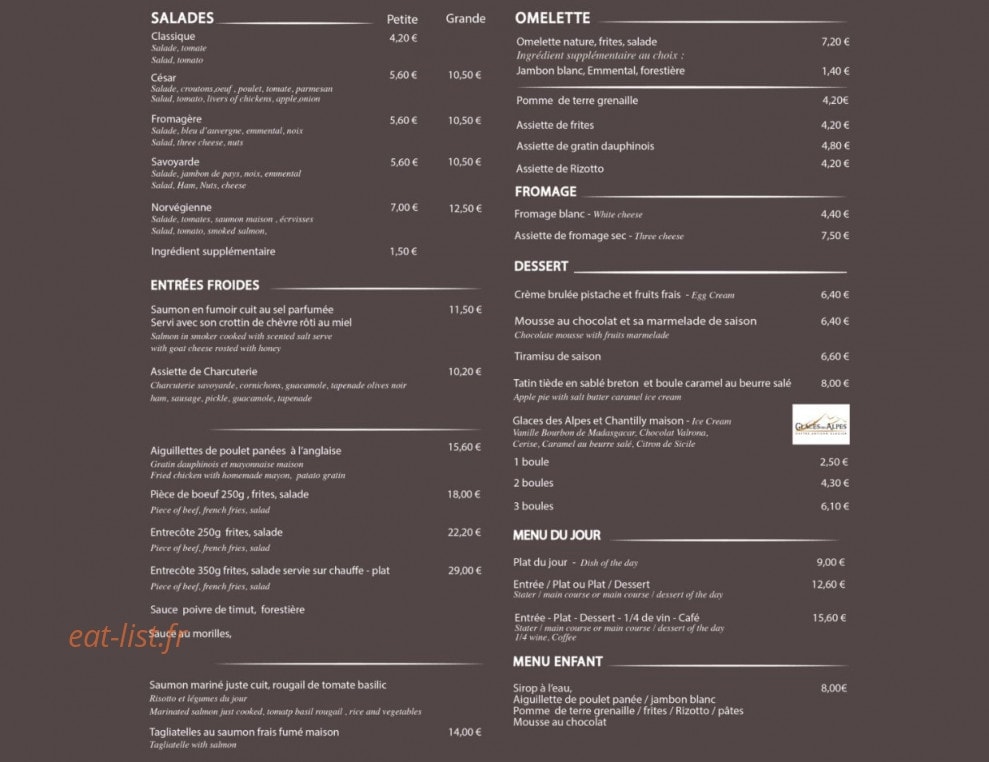 Brasserie des Rives de l'Ain — carte page 2