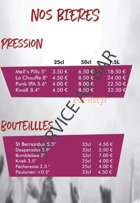 Cadence Café — carte page 5