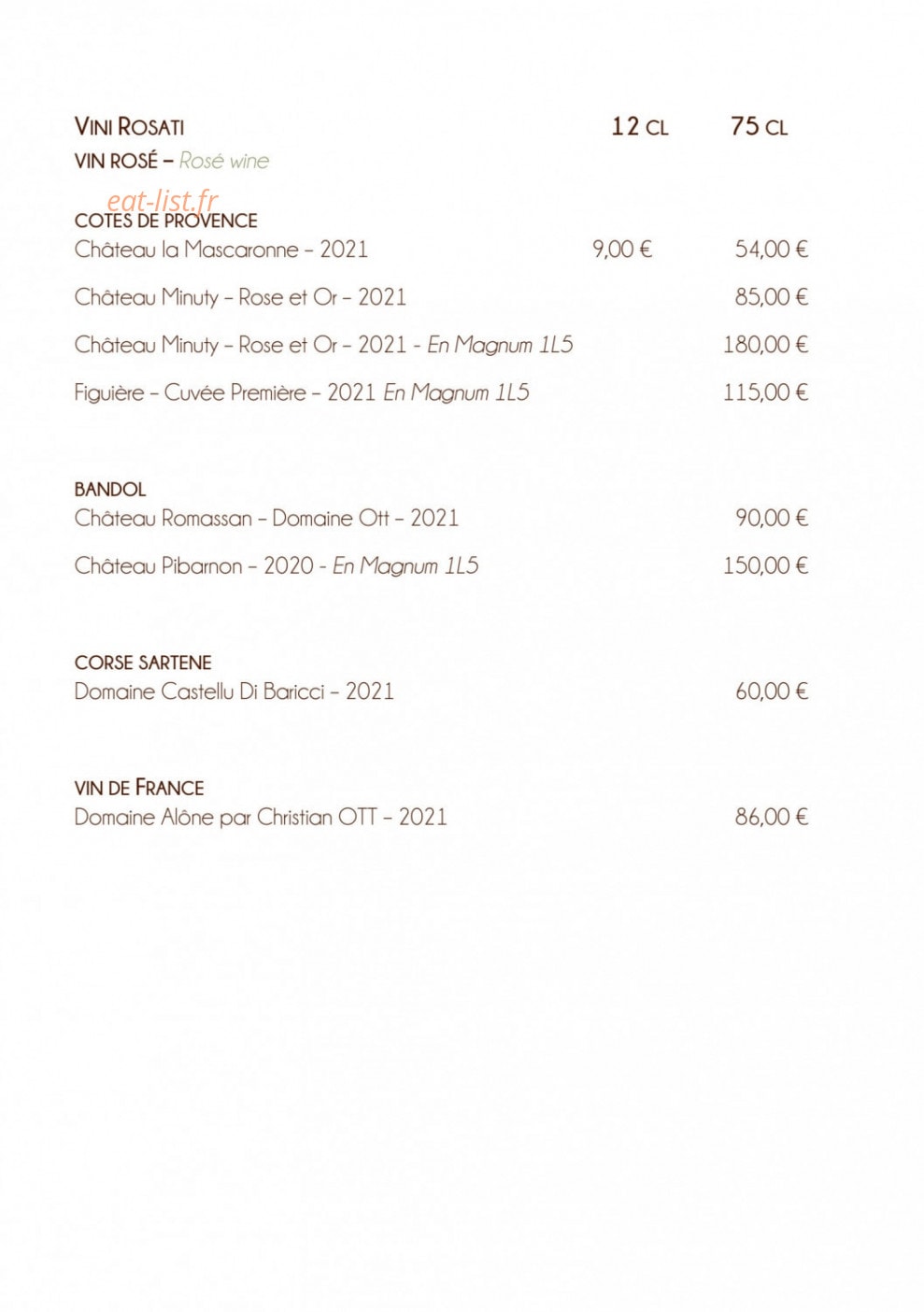 Le Jardin — carte page 10