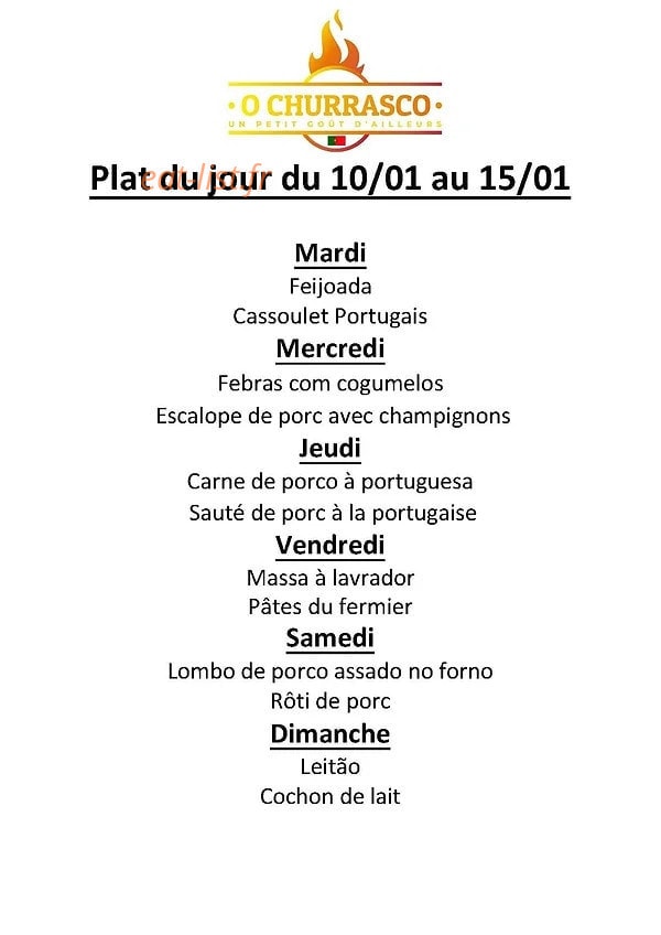 O Churrasco — carte page 1
