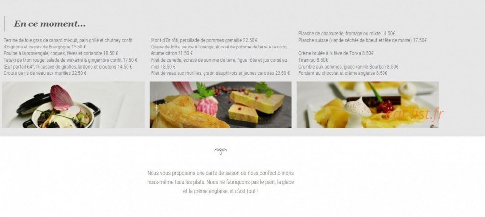 Antidote Bar à Vins gex — carte page 1