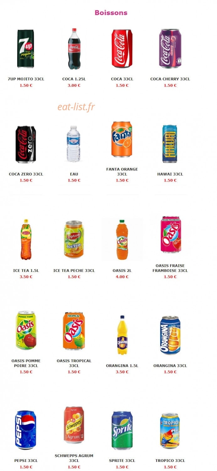 Burger nine — carte page 6