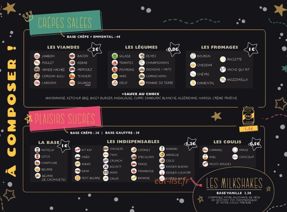 Star'crêpe — carte page 2