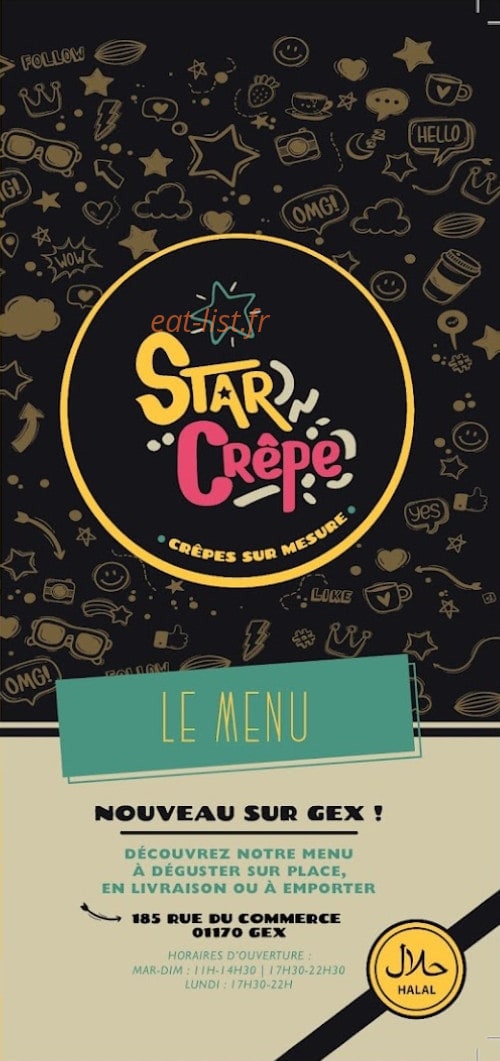 Star'crêpe — carte page 1
