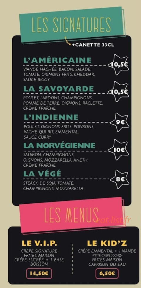 Star'crêpe — carte page 3