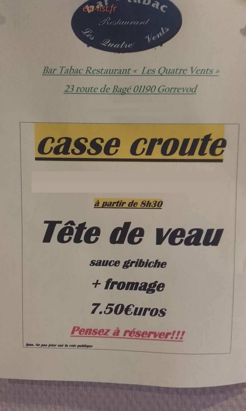Les quatre vents — carte page 1