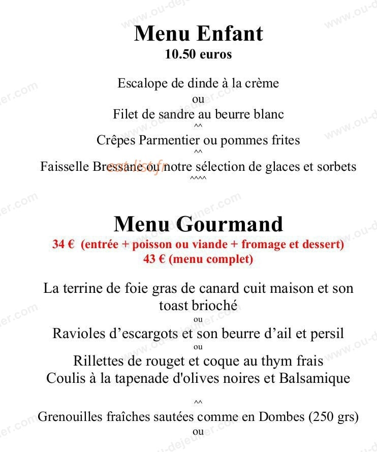 Hôtel-Restaurant du Commerce — carte page 3
