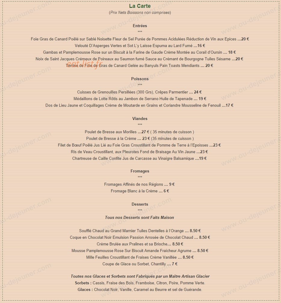 Les Platanes — carte page 3
