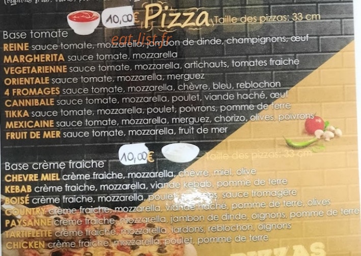 Time Food — carte page 4