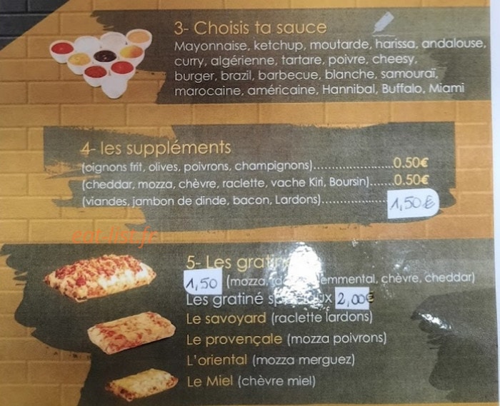 Time Food — carte page 6