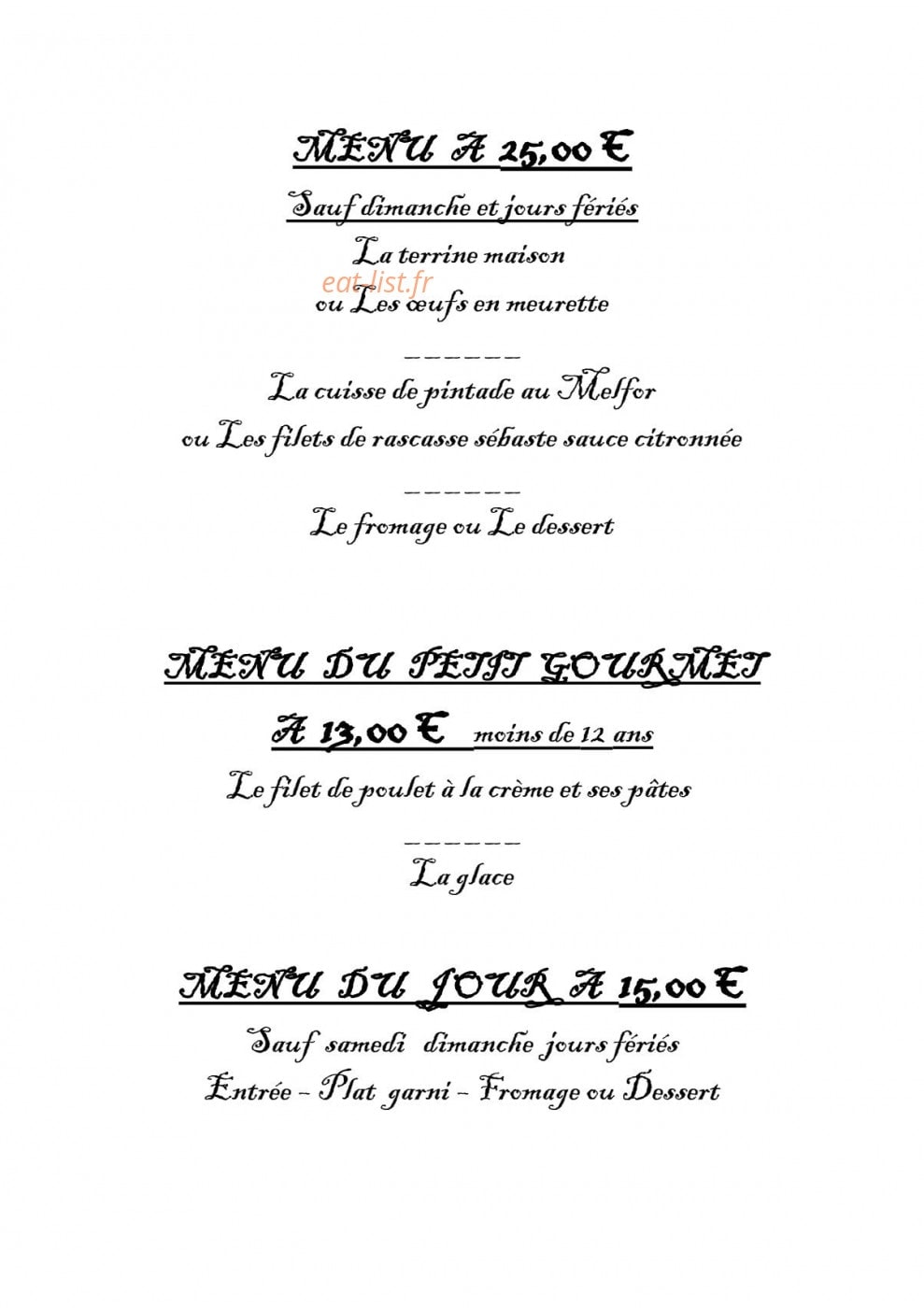 Le Saint Benigne — carte page 1