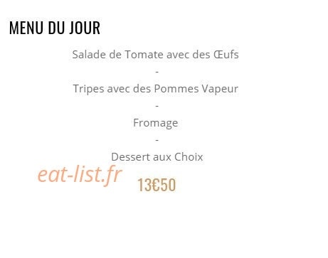 Chez Nath — carte page 1