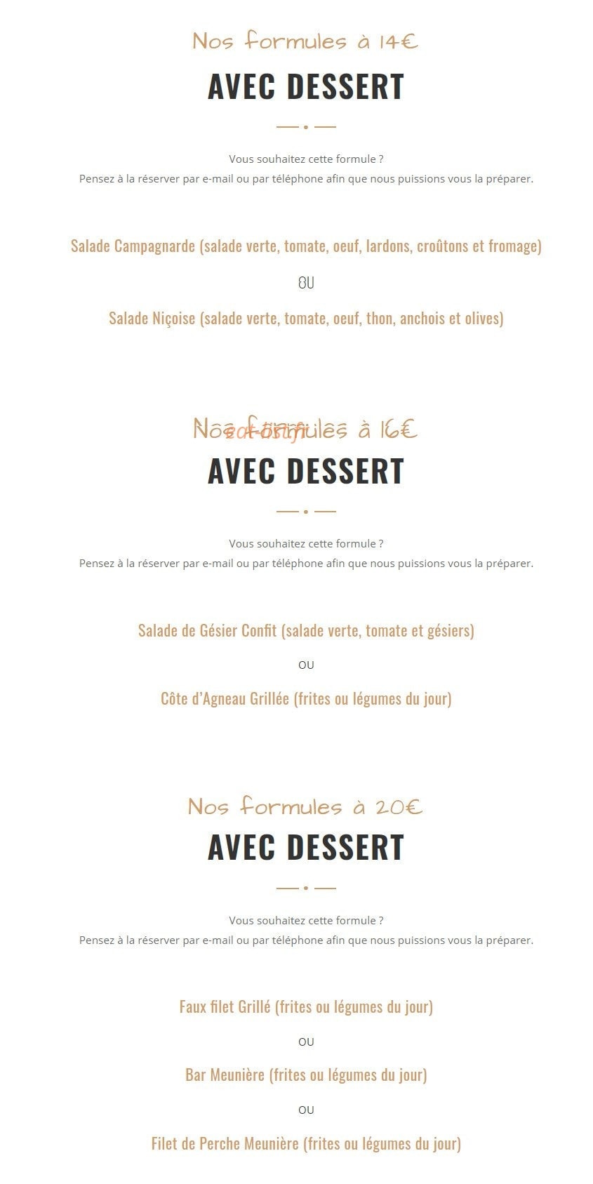 Chez Nath — carte page 2