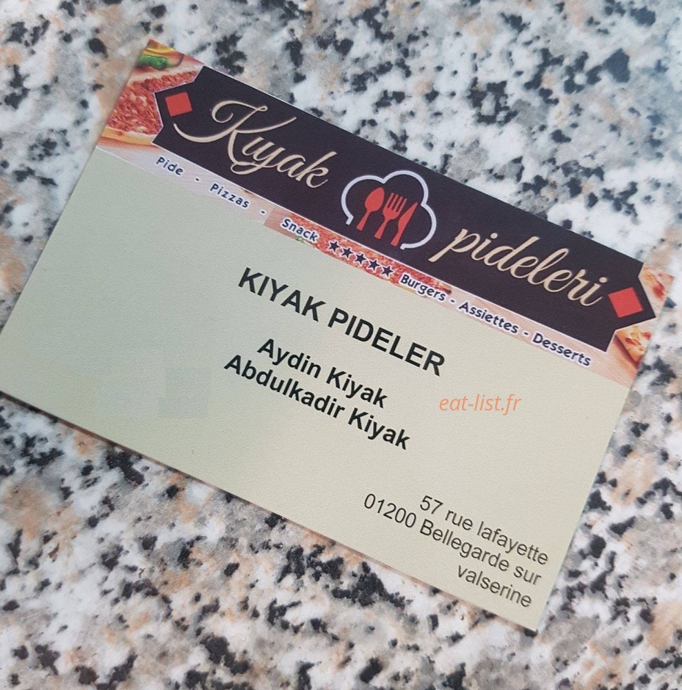 Kiyak Pideler — carte page 1