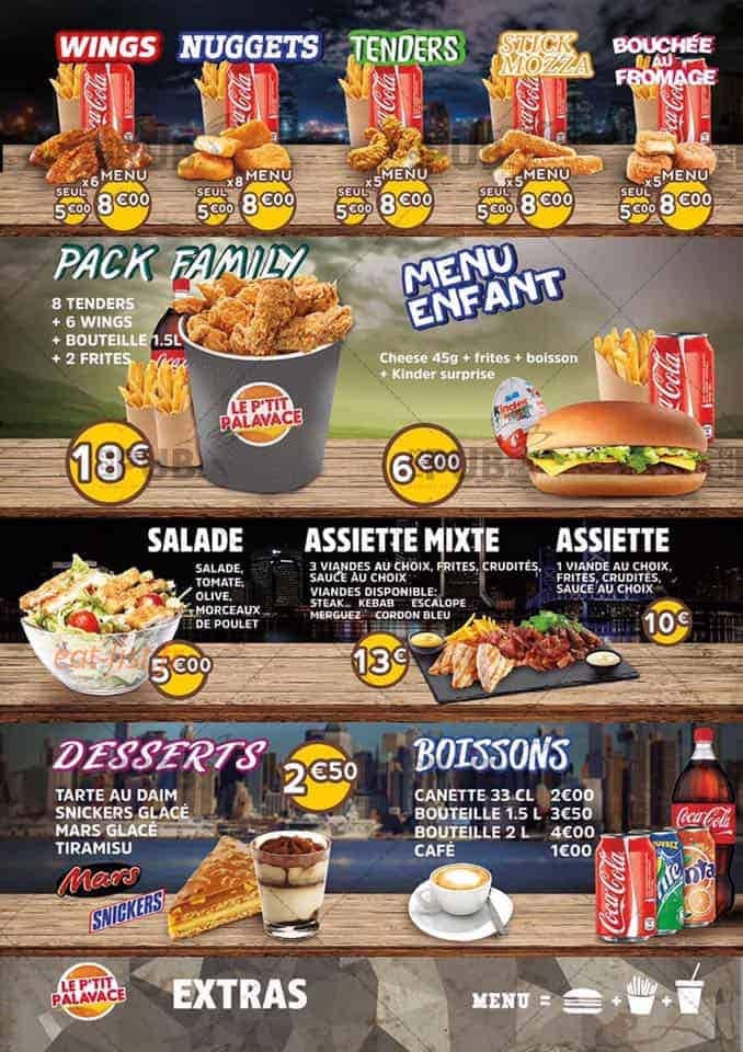 Le P'tit Palavace — carte page 5