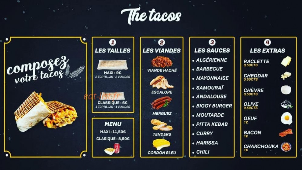 the tacos — carte page 2