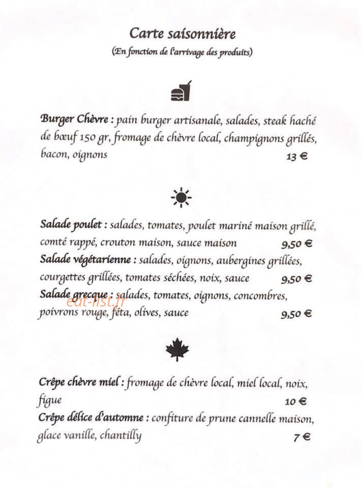Bordas Crêpes & Burgers — carte page 4