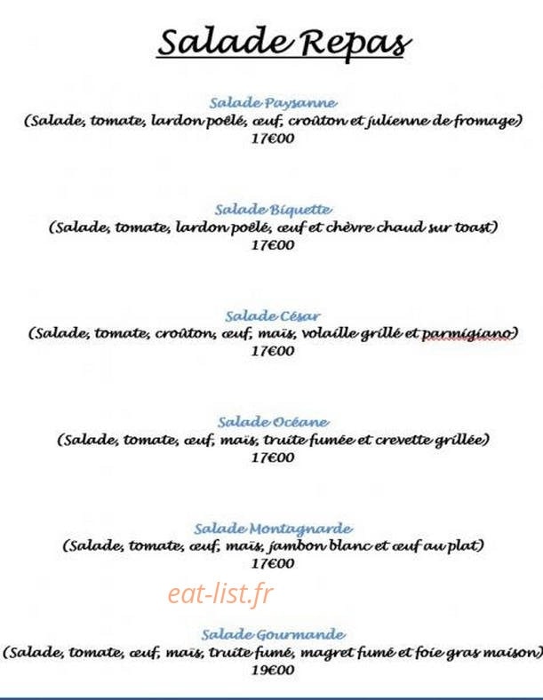 Eden Café — carte page 2