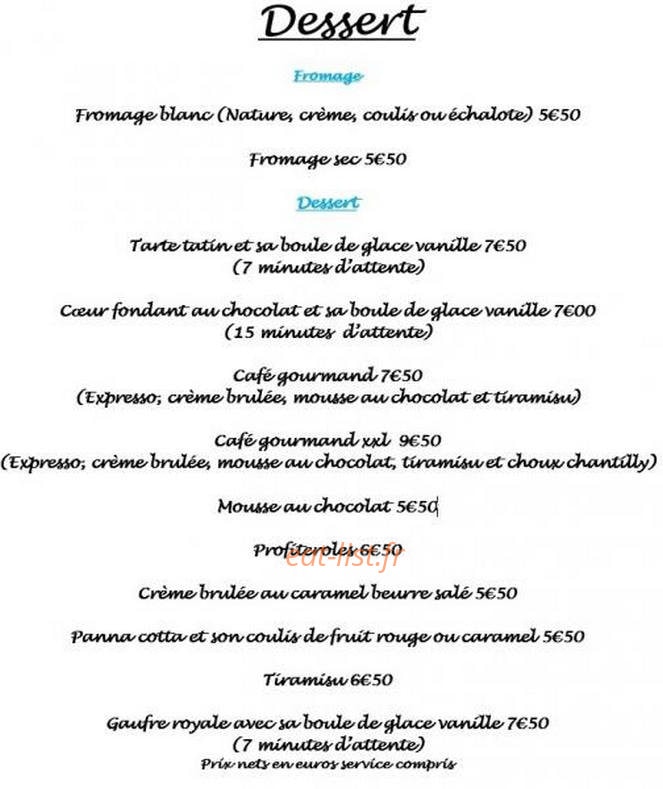 Eden Café — carte page 7