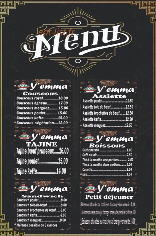Y’emma — carte page 1