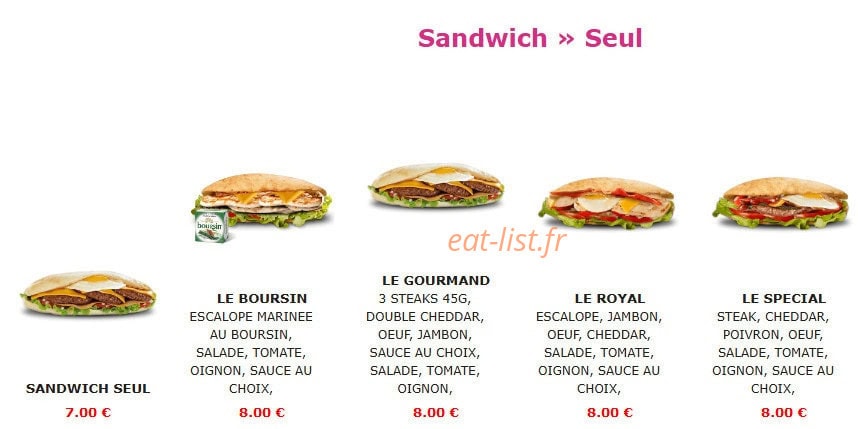 Burger Nine — carte page 6