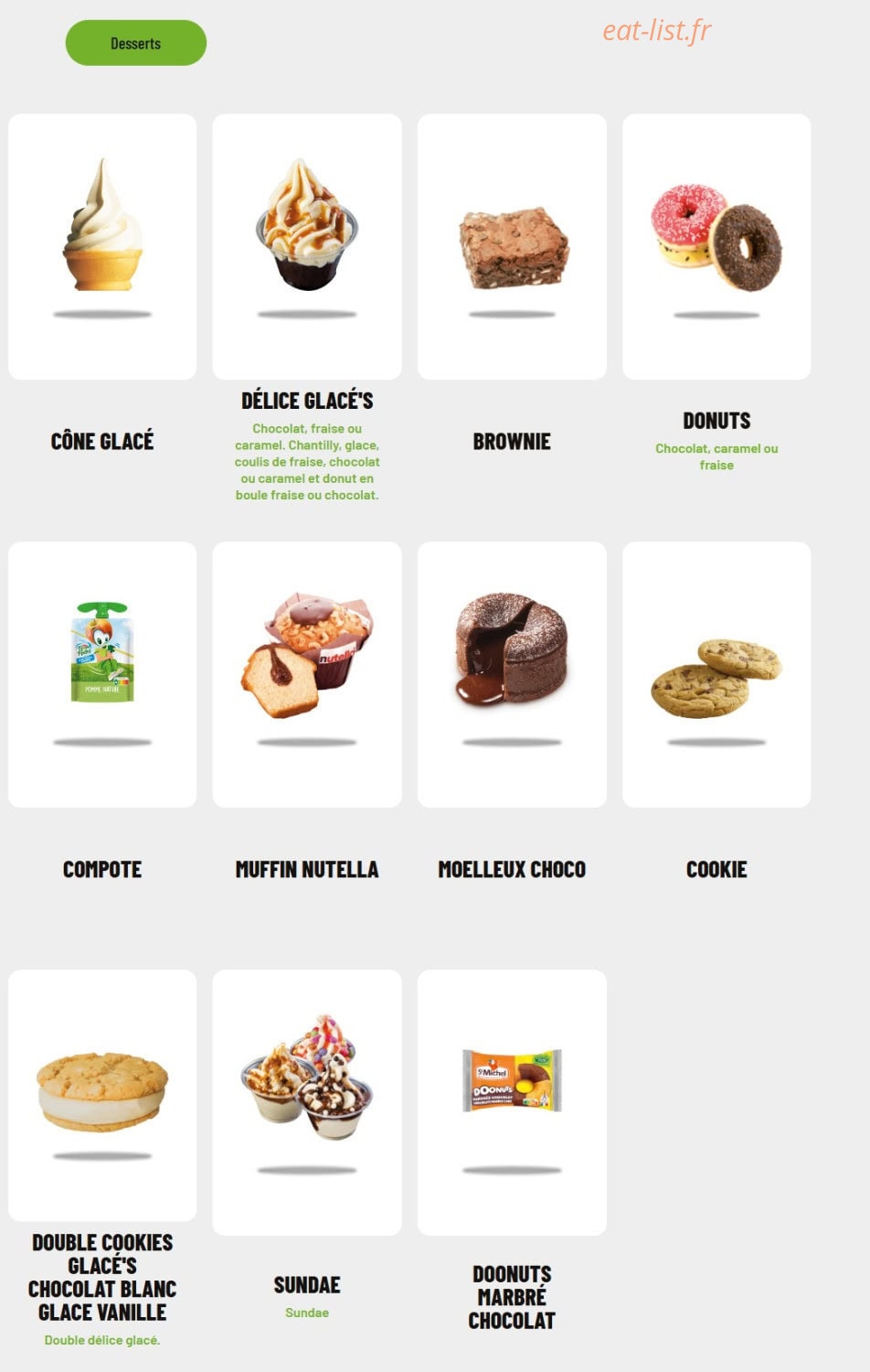 Burger's — carte page 6