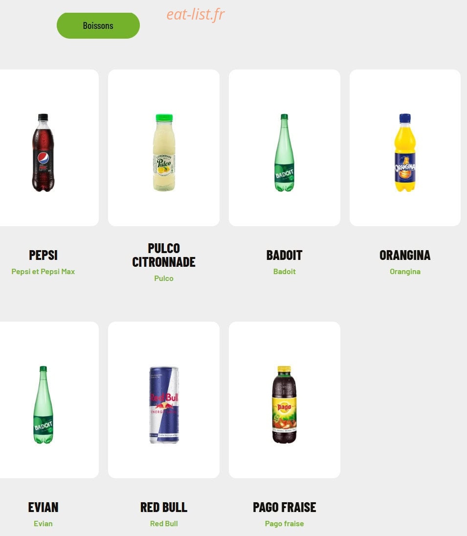 Burger's — carte page 7