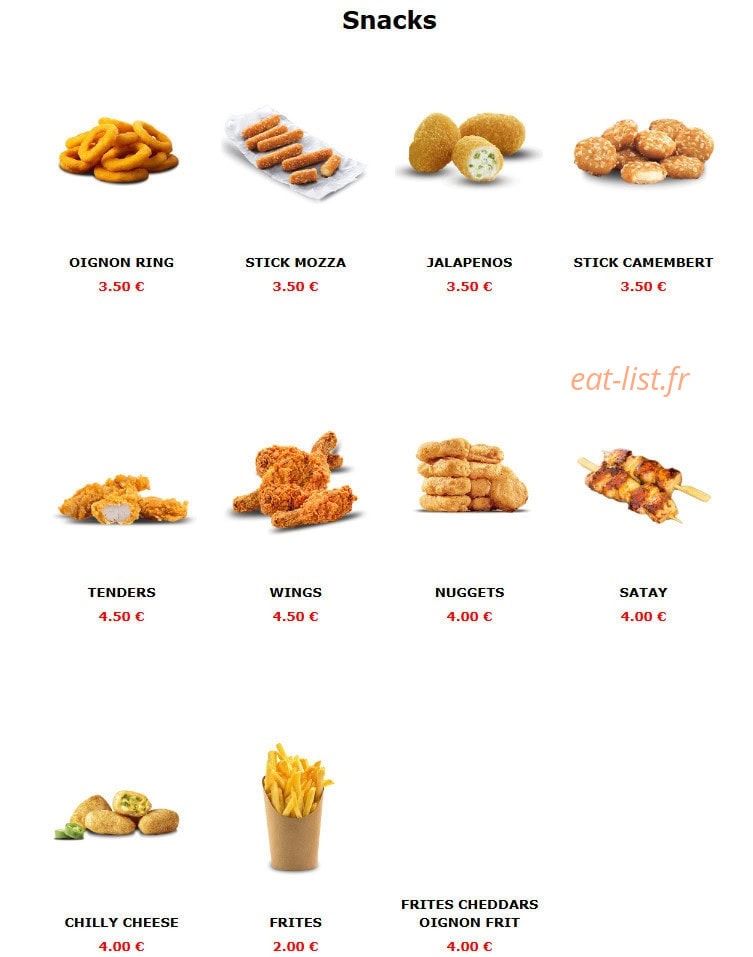 Food Addict — carte page 10